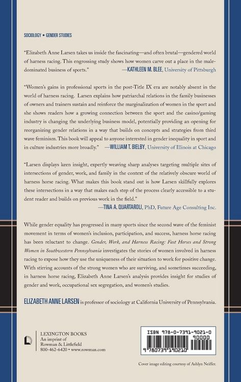 Produktbild: Gender, Work, and Harness Racing