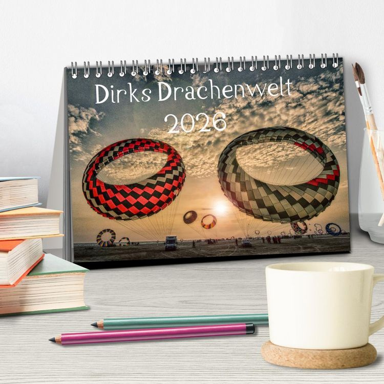 Produktbild: Dirks Drachenwelt (Tischkalender 2026 DIN A5 quer), CALVENDO Monatskalender