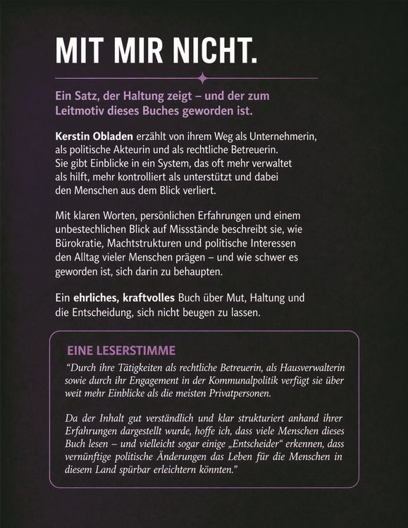 Produktbild: Mit Mir nicht - Aufbruch zur Klarheit