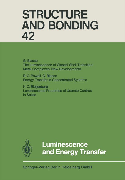 Produktbild: Luminescence and Energy Transfer