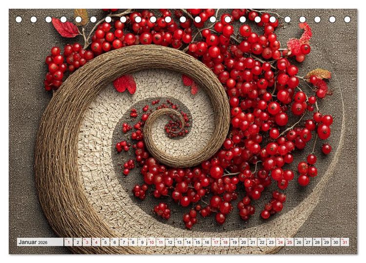 Produktbild: Fibonacci&rsquo;s Garten (Tischkalender 2026 DIN A5 quer), CALVENDO Monatskalender