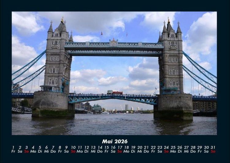 Produktbild: London 2026 Fotokalender DIN A4