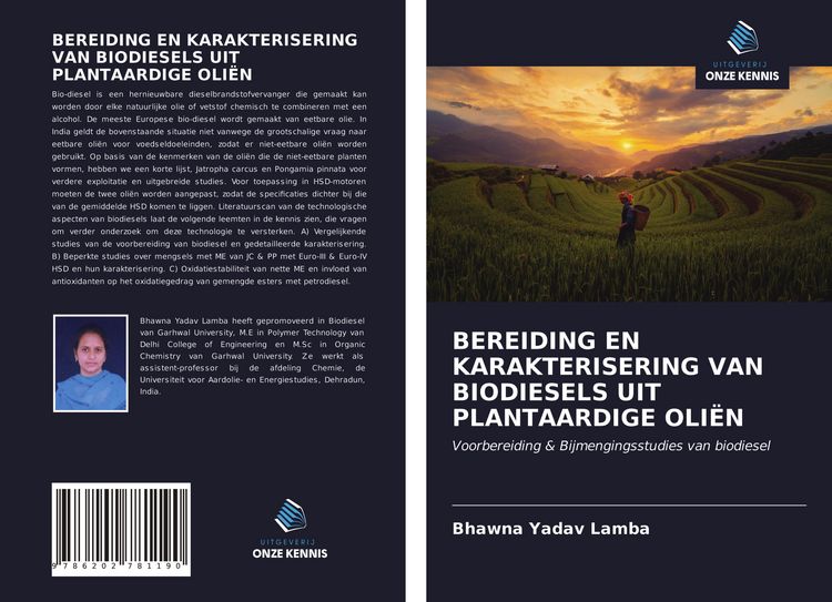 Produktbild: Bereiding En Karakterisering Van Biodiesels Uit Plantaardige Oli&euml;n
