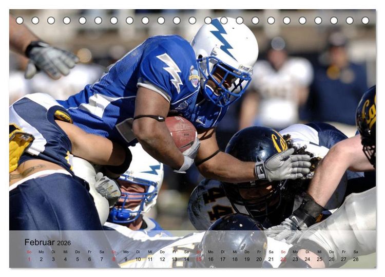 Produktbild: Sport. American Football (Tischkalender 2026 DIN A5 quer), CALVENDO Monatskalender