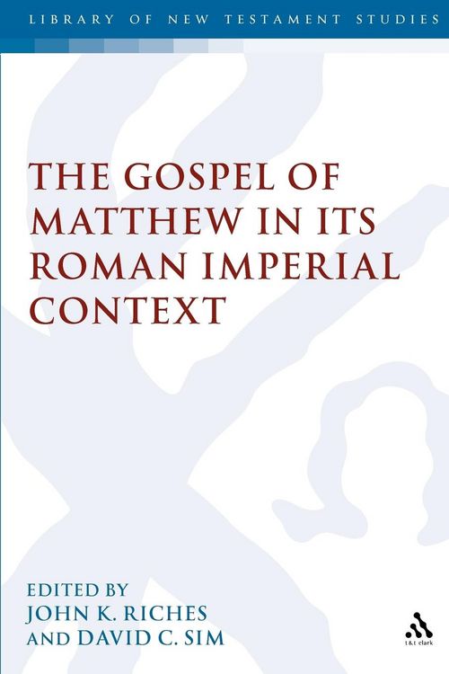 Produktbild: The Gospel of Matthew in Its Roman Imperial Context