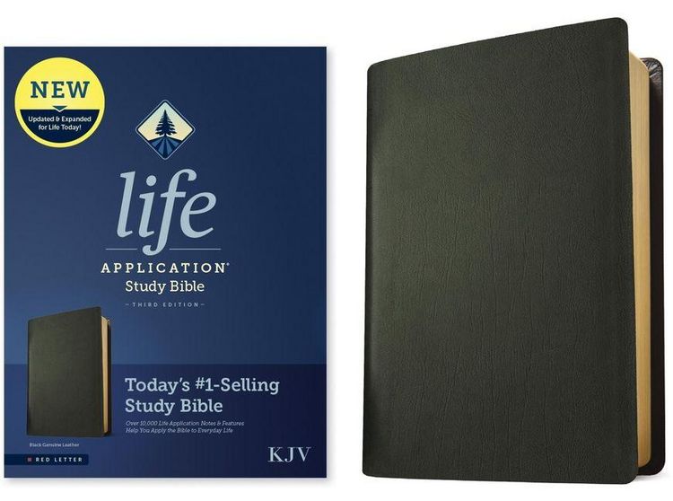 Produktbild: KJV Life Application Study Bible, Third Edition (Genuine Leather, Black, Red Letter)