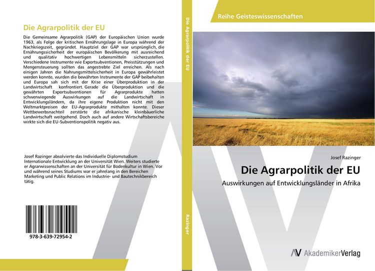 Produktbild: Die Agrarpolitik der EU