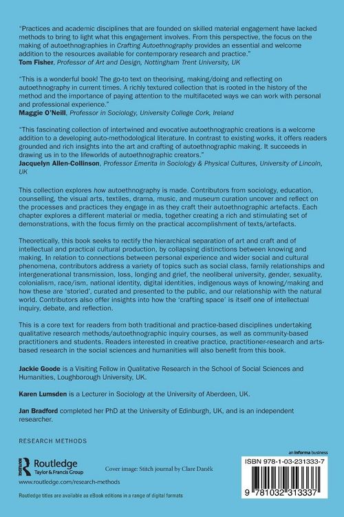 Produktbild: Crafting Autoethnography