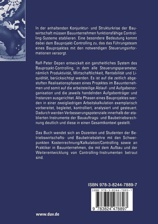 Produktbild: Phasenorientiertes Controlling in bauausf&uuml;hrenden Unternehmen