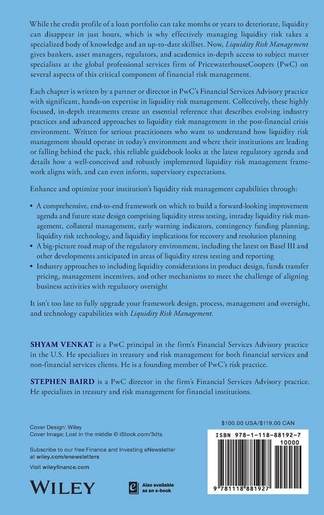 Produktbild: Liquidity Risk Management