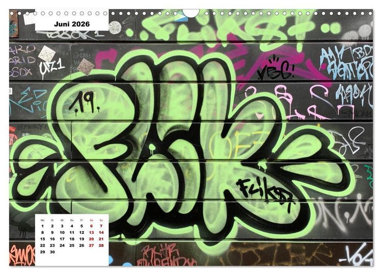 Produktbild: Hamburg Graffiti (Wandkalender 2026 DIN A3 quer), CALVENDO Monatskalender
