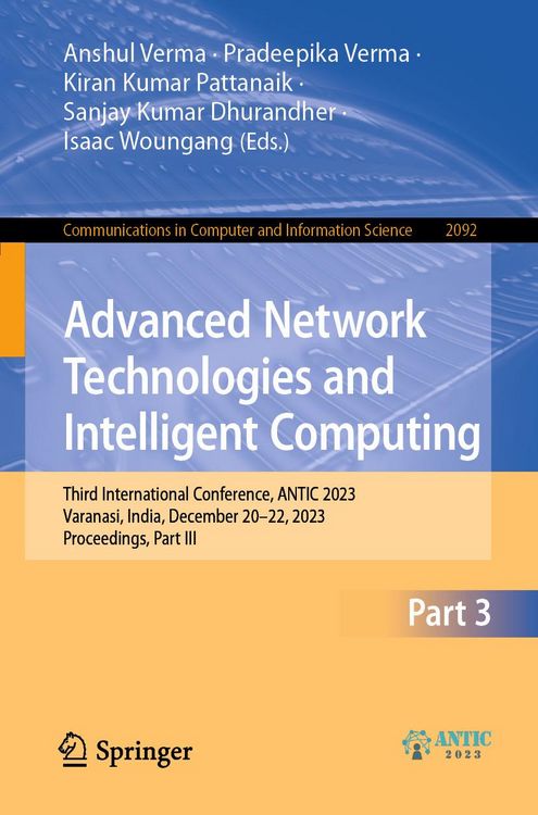 Produktbild: Advanced Network Technologies and Intelligent Computing