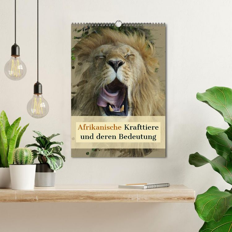 Produktbild: Afrikanische Krafttiere und deren Bedeutung (Wandkalender 2026 DIN A3 hoch), CALVENDO Monatskalender