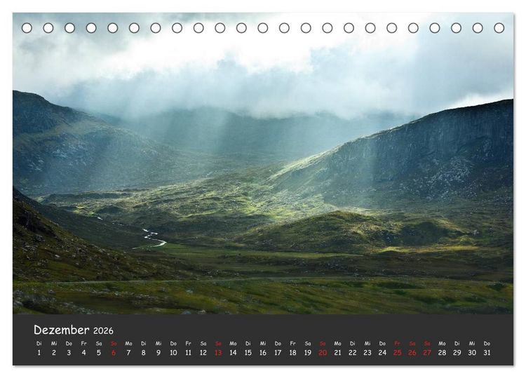 Produktbild: Schottland - grandiose Landschaften im Westen (Tischkalender 2026 DIN A5 quer), CALVENDO Monatskalender