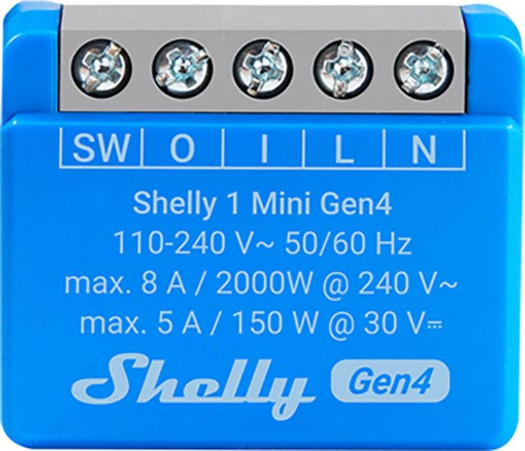 Produktbild: Shelly 1 Mini Gen4 Funk-Schalter