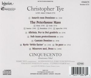 Produktbild: Tye: The Peterhouse Mass & Other Works