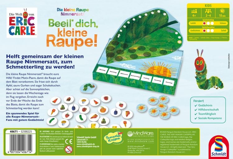 Produktbild: Die kleine Raupe Nimmersatt, Beeil dich, kleine Raupe!