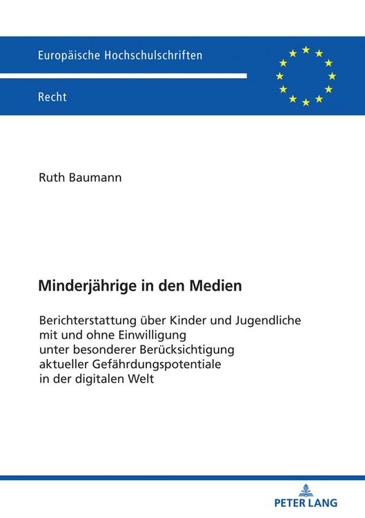 Produktbild: Minderj&auml;hrige in den Medien