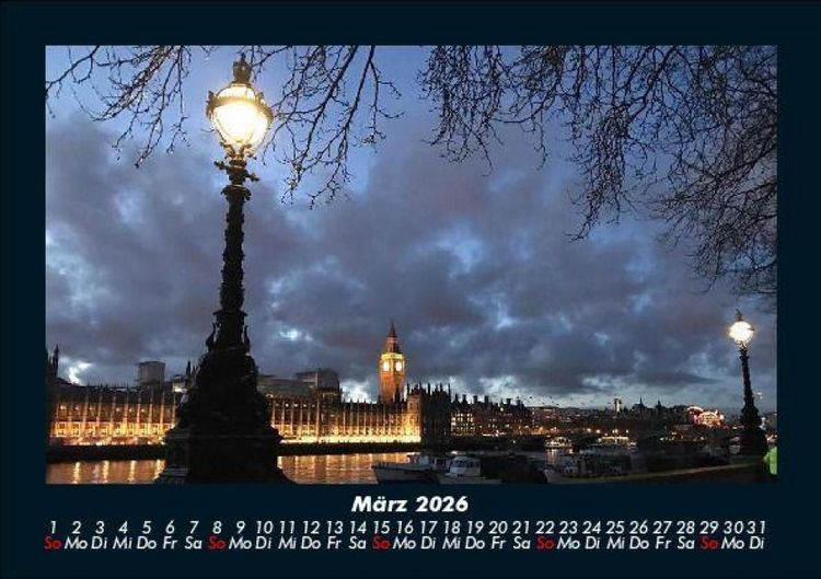 Produktbild: London 2026 Fotokalender DIN A5