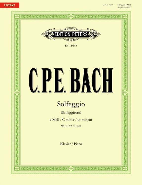 Produktbild: Solfeggio (Solfeggietto) c-Moll Wq 117/2 / H220