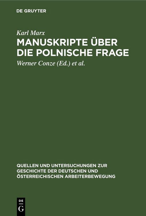 Produktbild: Manuskripte &uuml;ber die polnische Frage
