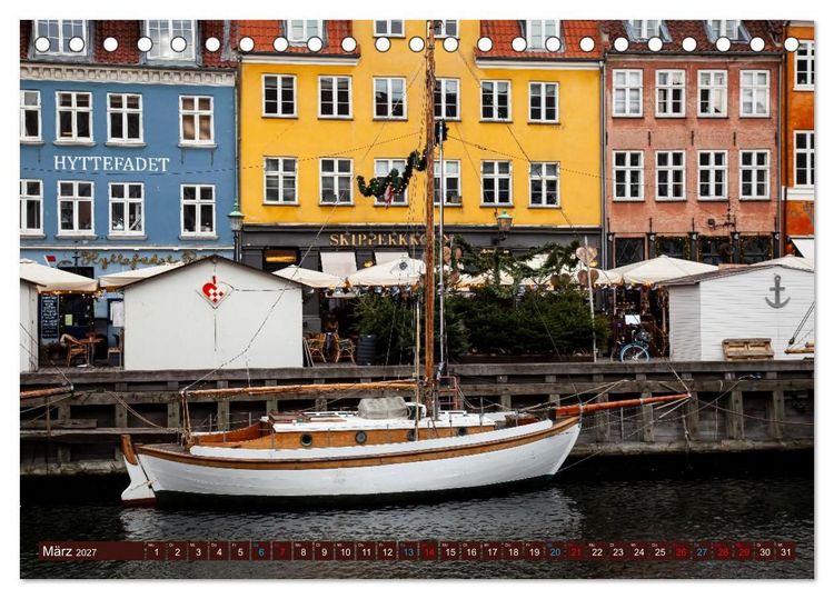 Produktbild: D&auml;nemark - J&uuml;tland & Kopenhagen, Impressionen aus dem hohen Norden (Tischkalender 2027 DIN A5 quer), CALVENDO Monatskalender