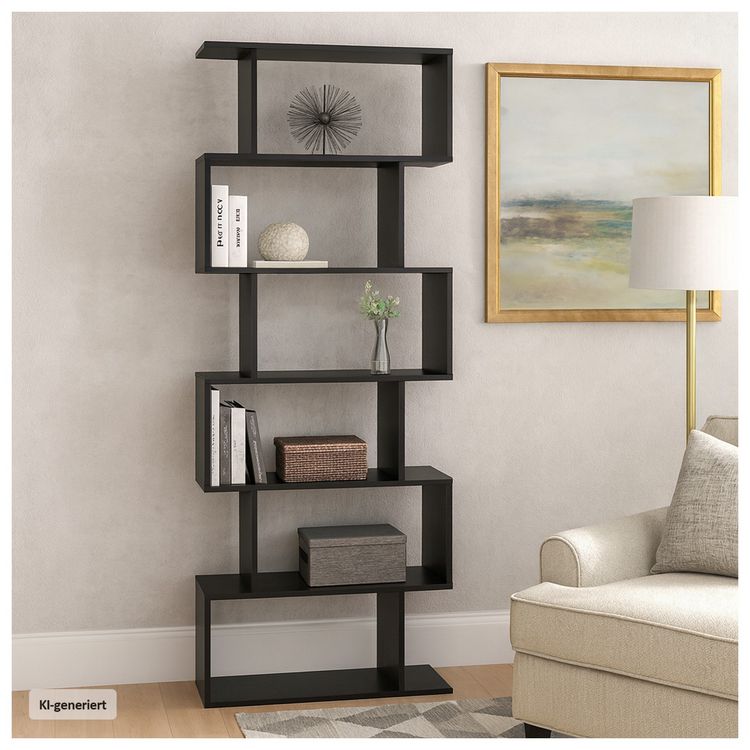 Produktbild: HTI-Living Regal 70x189 Thekla Schwarz Regal 70x189 Thekla Schwarz