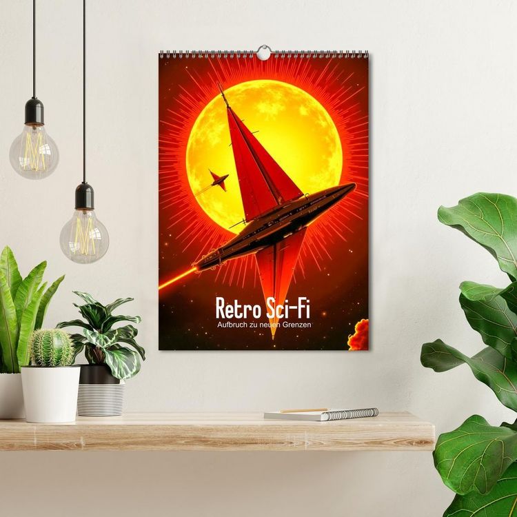 Produktbild: Retro Sci-Fi - Aufbruch zu neuen Grenzen (Wandkalender 2027 DIN A3 hoch), CALVENDO Monatskalender