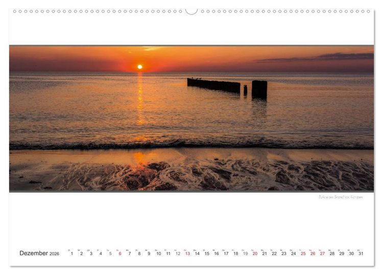 Produktbild: Emotionale Momente: Sylt de Luxe - die sch&ouml;nste deutsche Insel. (hochwertiger Premium Wandkalender 2026 DIN A2 quer), Kunstdruck in Hochglanz