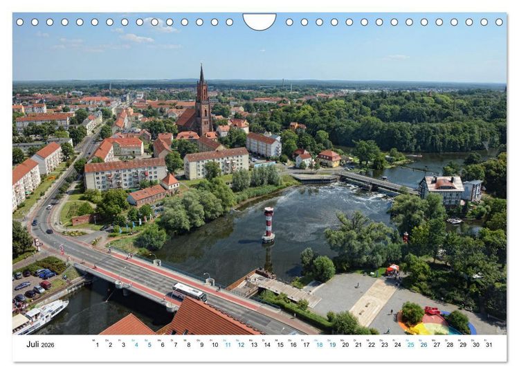 Produktbild: Die Havel entlang - Brandenburg, Rathenow, Havelberg (Wandkalender 2026 DIN A4 quer), CALVENDO Monatskalender