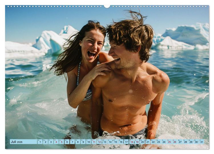 Produktbild: Eisbaden (Wandkalender 2026 DIN A2 quer), CALVENDO Monatskalender