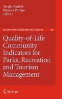Produktbild: Quality-of-Life Community Indicators for Parks, Recreation and Tourism Management