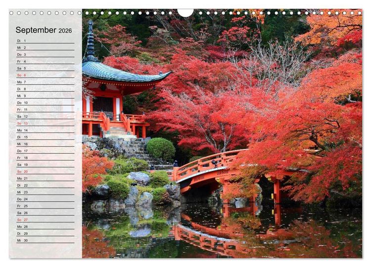 Produktbild: Japan. Im Land der aufgehenden Sonne (Wandkalender 2026 DIN A3 quer), CALVENDO Monatskalender