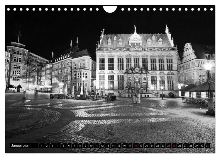 Produktbild: Historisches Bremen (Wandkalender 2026 DIN A4 quer), CALVENDO Monatskalender