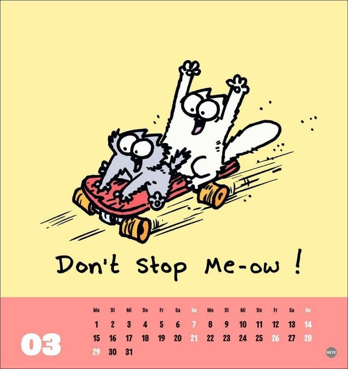 Produktbild: Simons Katze Postkartenkalender 2027