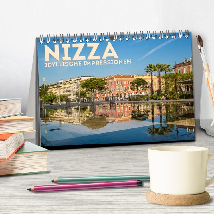 Produktbild: NIZZA Idyllische Impressionen (Tischkalender 2026 DIN A5 quer), CALVENDO Monatskalender