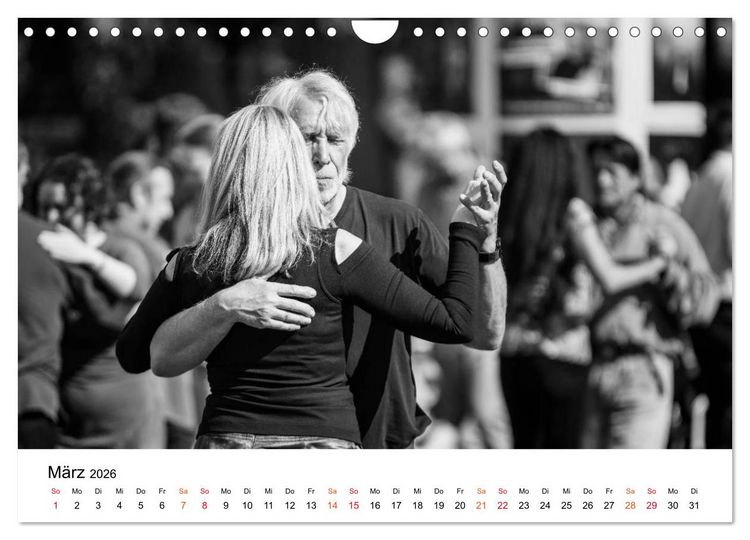 Produktbild: Tango Argentino - Paare beim Tanz auf &ouml;ffentlichen Pl&auml;tzen (Wandkalender 2026 DIN A4 quer), CALVENDO Monatskalender