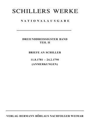 Produktbild: Briefwechsel, Briefe an Schiller 1781-28.2.1790. Tl.2