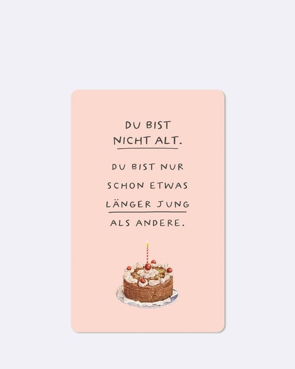 Produktbild: Lunacard Postkarte *Du bist nicht alt