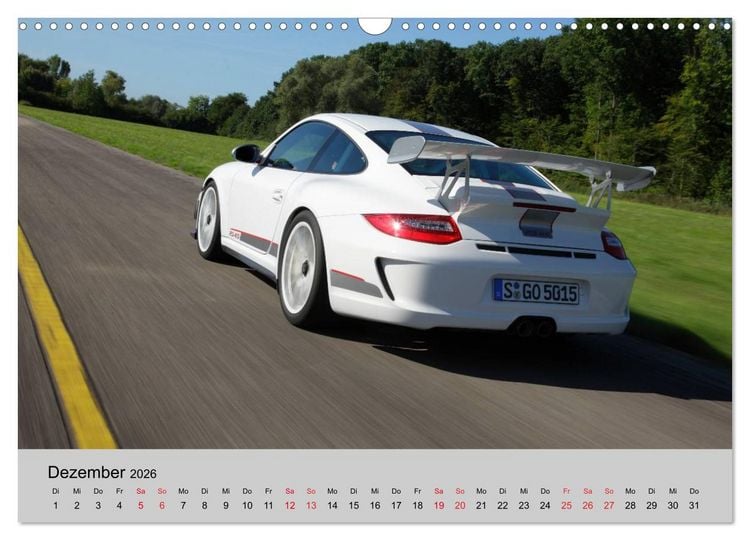Produktbild: Porsche GT3RS 4,0 (Wandkalender 2026 DIN A3 quer), CALVENDO Monatskalender