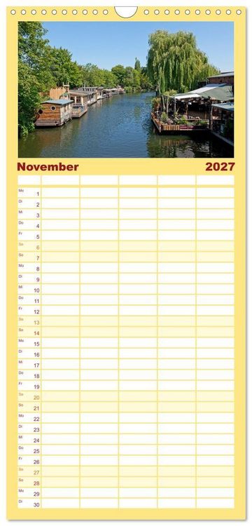 Produktbild: Familienplaner 2027 - Berlin - Metropole an der Spree mit 5 Spalten (Wandkalender, 21 x 45 cm) CALVENDO
