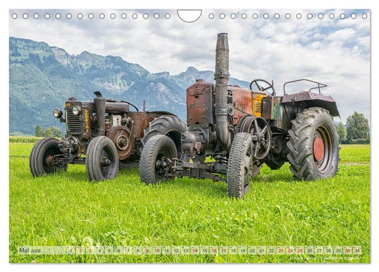Produktbild: Traktoren &ndash; Nostalgie auf dem Bauernhof (Wandkalender 2026 DIN A4 quer), CALVENDO Monatskalender