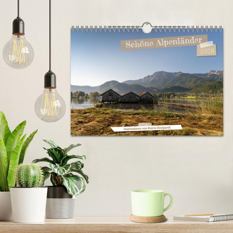 Produktbild: Sch&ouml;ne Alpenl&auml;nder (Wandkalender 2026 DIN A4 quer), CALVENDO Monatskalender