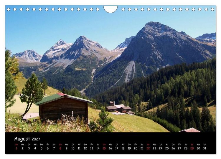 Produktbild: Schweiz - Berglandschaften (Wandkalender 2027 DIN A4 quer), CALVENDO Monatskalender