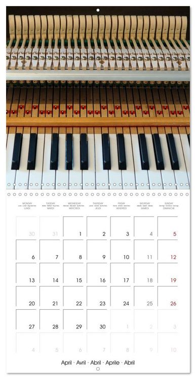 Produktbild: Piano Moments (Wall Calendar 2026 12 &times; 12 Inch) CALVENDO 12 Month Wall Calendar