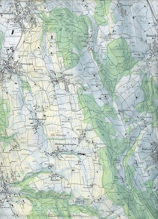 Produktbild: Swisstopo 1 : 25 000 Hitzkirch