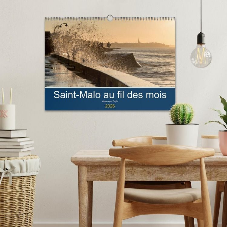 Produktbild: Saint-Malo au fil des mois (Calendrier mural 2026 DIN A3 vertical), CALVENDO calendrier mensuel