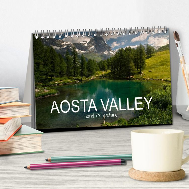 Produktbild: Aosta Valley and its nature (Desk Calendar 2026 DIN A5 landscape), CALVENDO 12 Month DeskCalendar