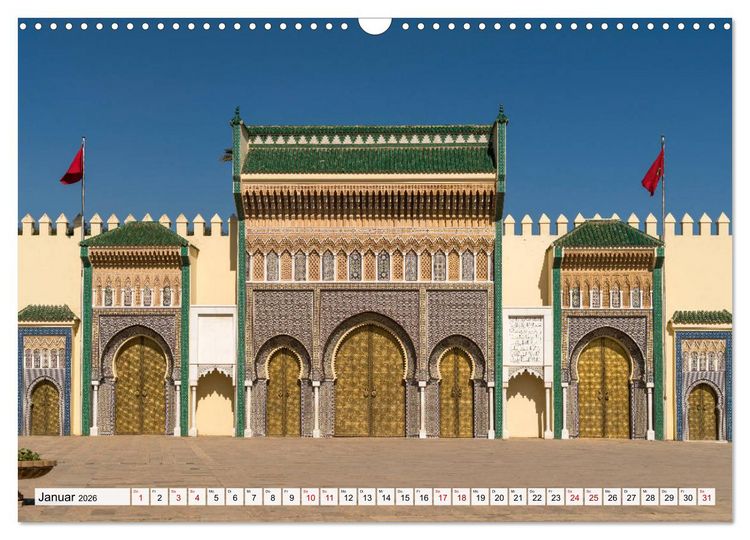 Produktbild: Marokko - Fes (Wandkalender 2026 DIN A3 quer), CALVENDO Monatskalender