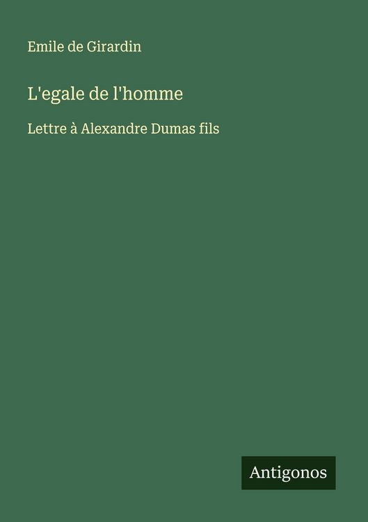 Produktbild: L'egale de l'homme